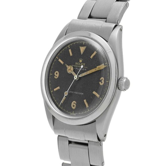 ROLEX Explorer 1 Ref.5504 Antique 5504 37-(6 digits, around 1957/1958) Black... - Picture 2 of 5